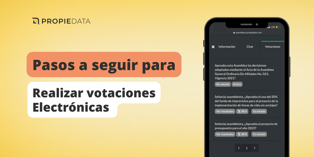 Cómo realizar votaciones electrónicas en una asamblea presencial pasos